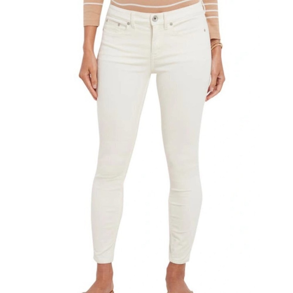 Vineyard Vines Women’s Velveteen Skinny White Marshmallow Pants